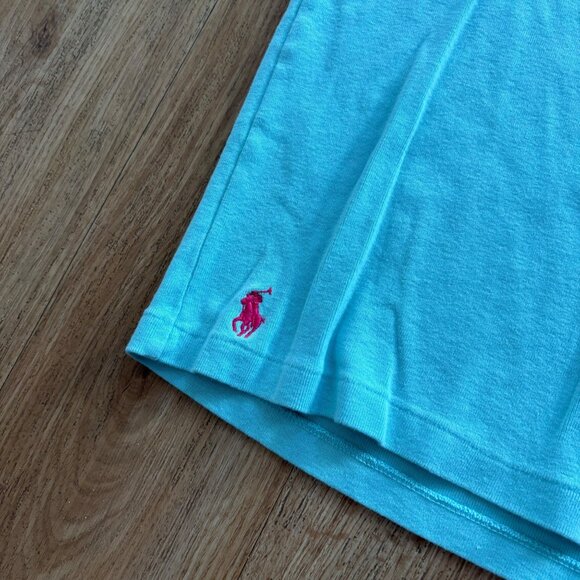 Ralph Lauren Short Sleeve Scoop Neck Shirt Blue Women’s Size M - Picture 4 of 7
